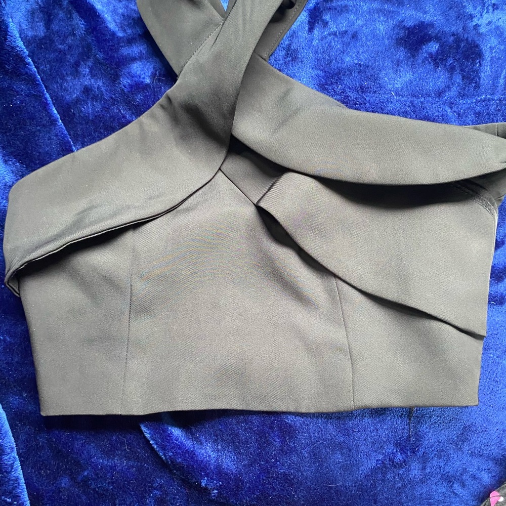 Black Strapless Top